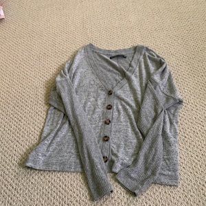 A&F button down henley top